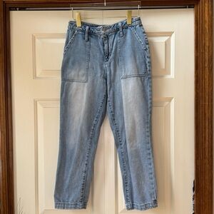 Joe’s Jeans High Rise Straight Leg Cropped Utility Denim Women’s size 25
